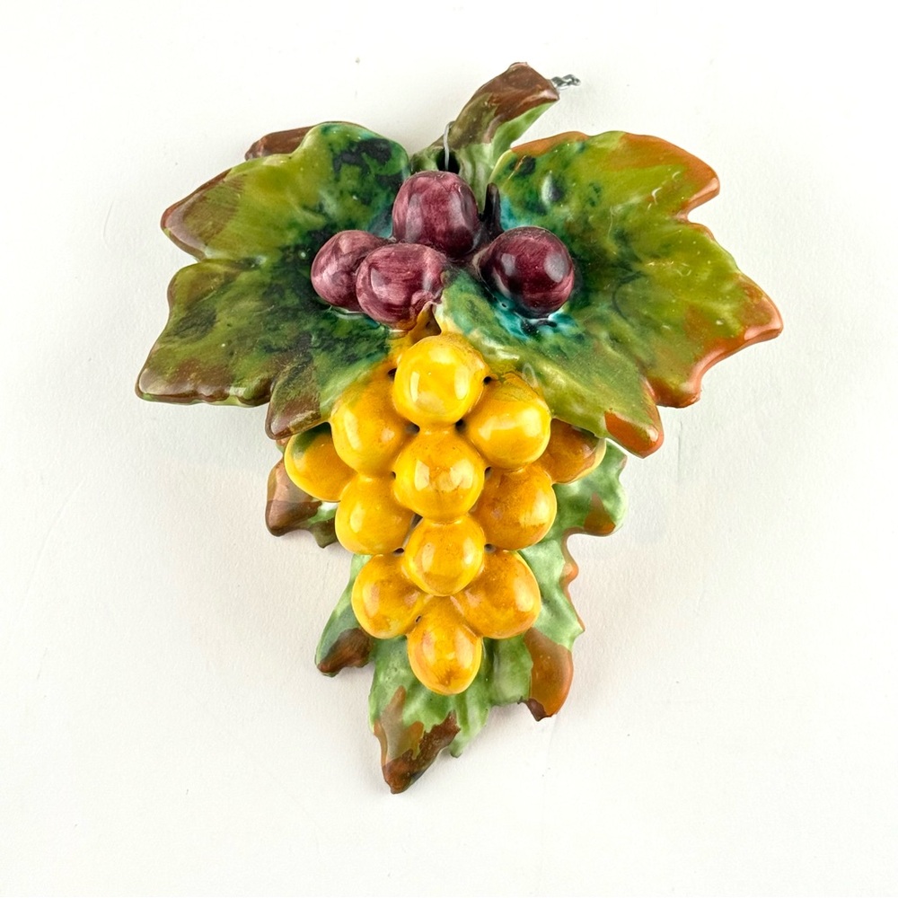 Colorful Ceramic Grape Wall Decor